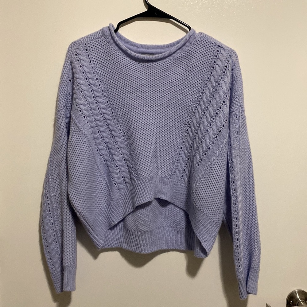 purple sweater from charlotte russe, size L
